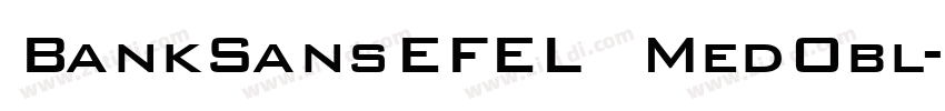 BankSansEFEL MedObl字体转换